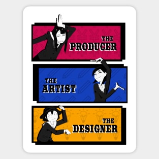 The Producer, The Artist & The Designer Sticker